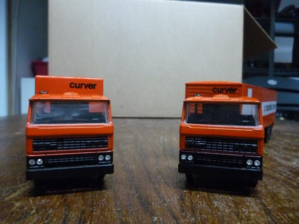 Setje Curver DAF's 2800, Ophalen of Verzenden, Zo goed als nieuw, Bus of Vrachtwagen, Lion Toys