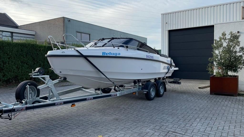 Bella 640DC - cuddy - Mercury 150pk - nieuwstaat, Ophalen, 6 meter of meer, 120 tot 200 pk, Zo goed als nieuw