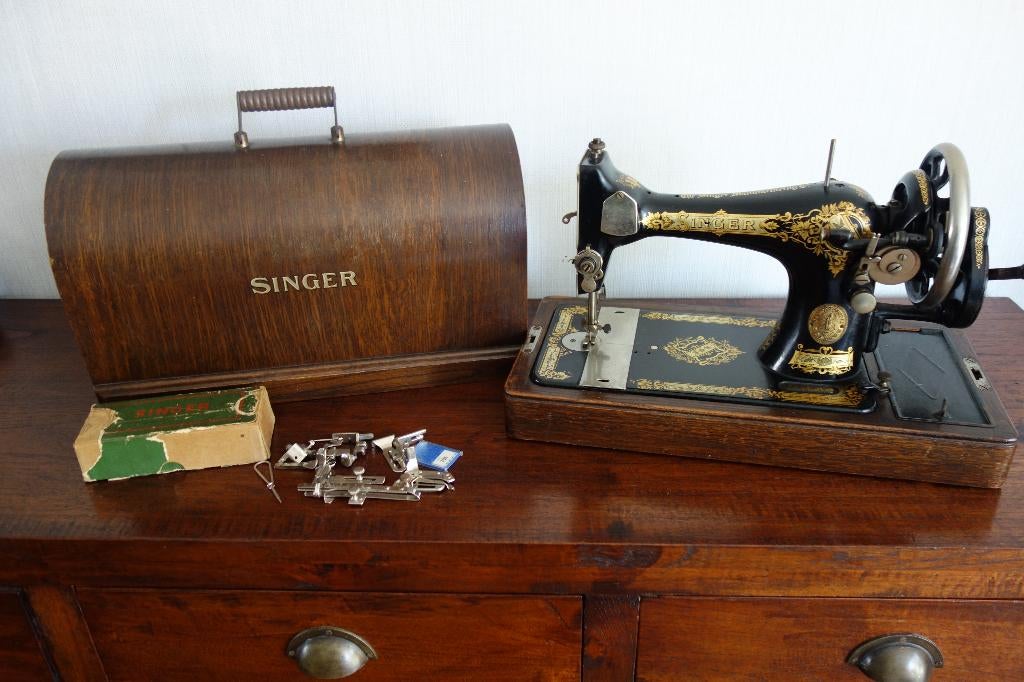 Hand naaimachine Singer No.28, Ophalen