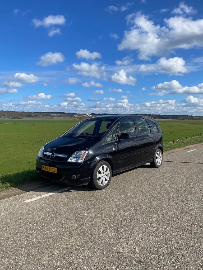 Opel Meriva 1.6 16V 77KW Easytronic 2007 Zwart, Ophalen, Gebruikt
