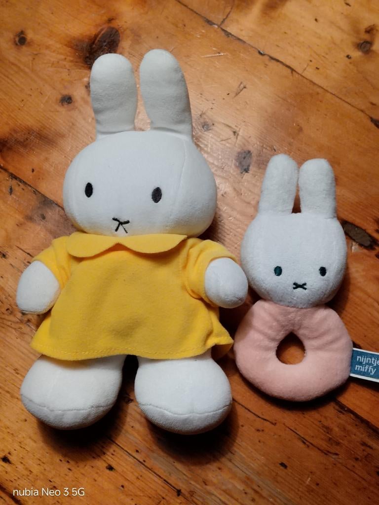 Nijntje knuffel en rammelaar/speeltje, Ophalen, Zo goed als nieuw, Konijn