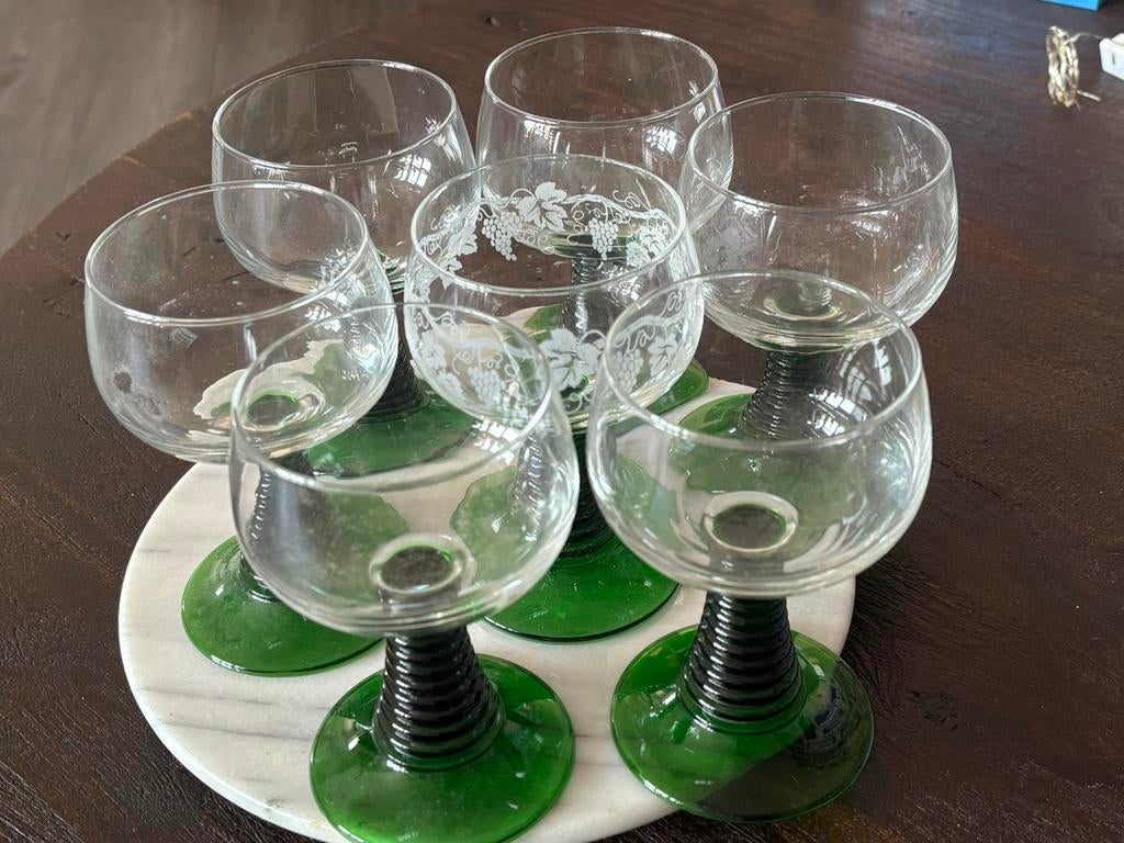 Roemer Lumarc wijnglazen jaren 70, Antiek en Kunst, Ophalen of Verzenden