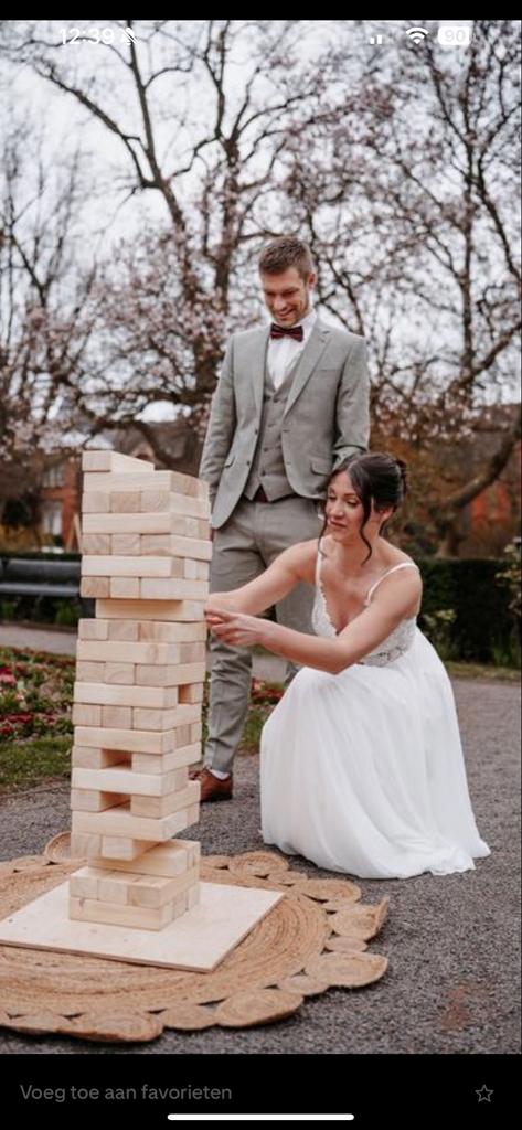 Jenga XXL te huur voor evenementen en feesten, Vijf spelers of meer, Ophalen, Zo goed als nieuw