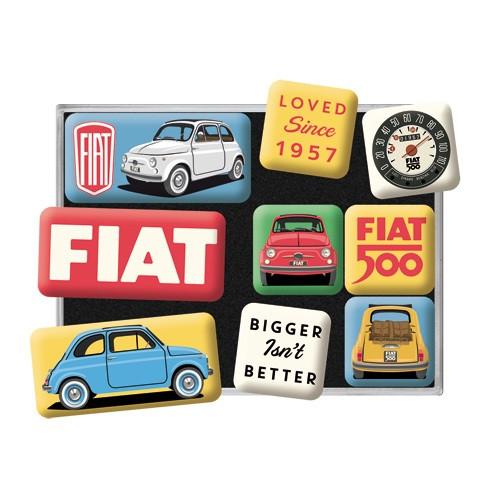 Fiat 500 Since 1957 magneet set reclame magneetjes decoratie