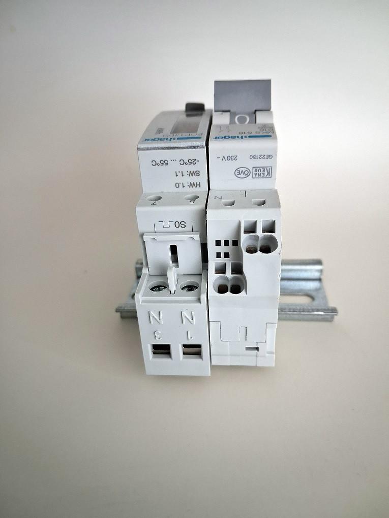 HAGER Automaat MKS 516 B16 en KwH meter ECP 140D, Ophalen of Verzenden, Zo goed als nieuw, Overige typen