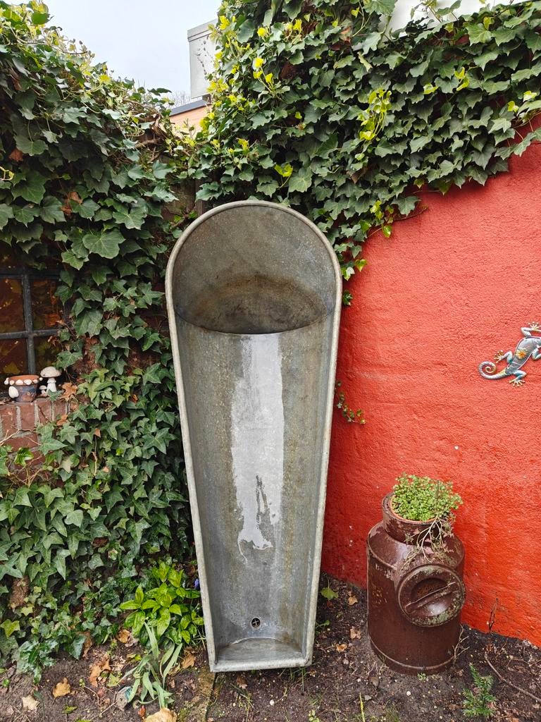 Vintage Zinken Badkuip, Ophalen