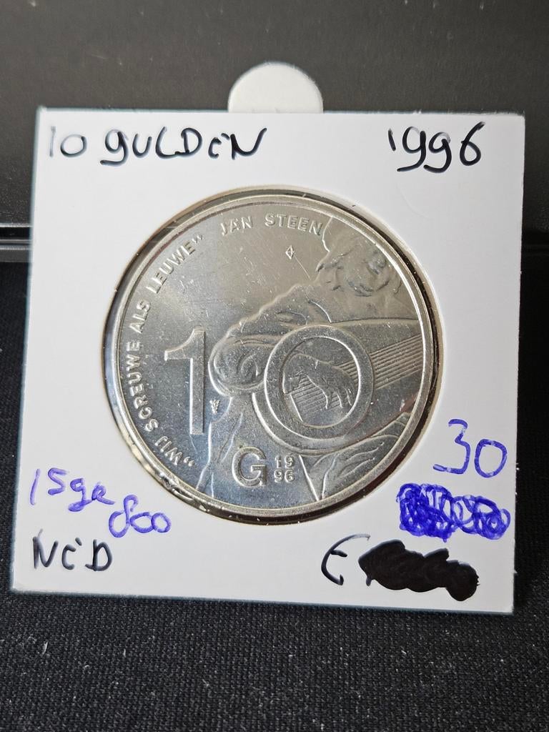 10 gulden 1996 Nederland, Verzenden, Koningin Beatrix, Zilver, Losse munt