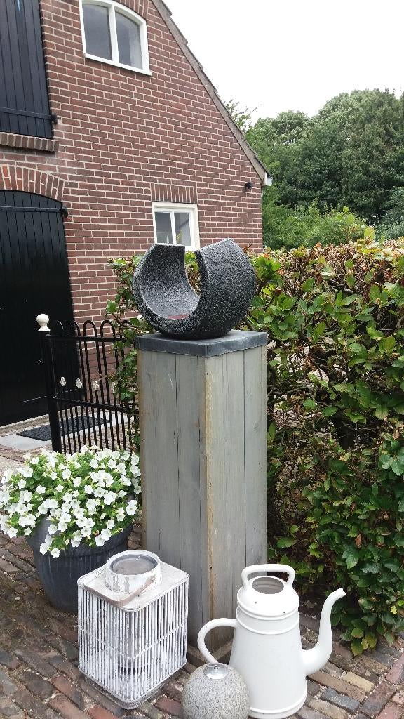 tuinbeeld schaal Bowl sculptuur terrazzo vogeldrinkschaal, Ophalen, Nieuw, Steen, Overige typen