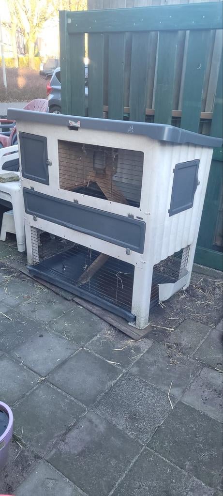 Konijnen hok perplast gebruikt, Ophalen of Verzenden, Hok, Minder dan 60 cm