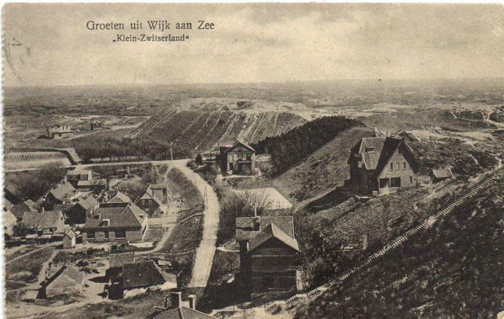 Groeten uit Wijk aan Zee, Klein-Zwitserland - 1922 gelopen, Ophalen of Verzenden, Voor 1920, Gelopen, Noord-Holland