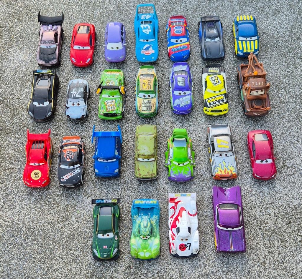 Cars disney autootjes metaal, Ophalen of Verzenden, Gebruikt
