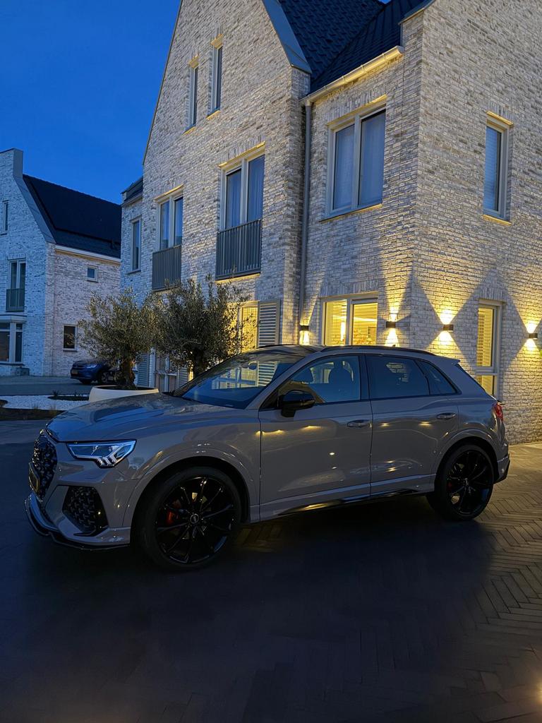 Audi Q3 35 Tfsi 150pk S Tronic 2022 Nardo Grey RS Pakket, 15 km/l, Zwart, 4 cilinders, Leder en Stof