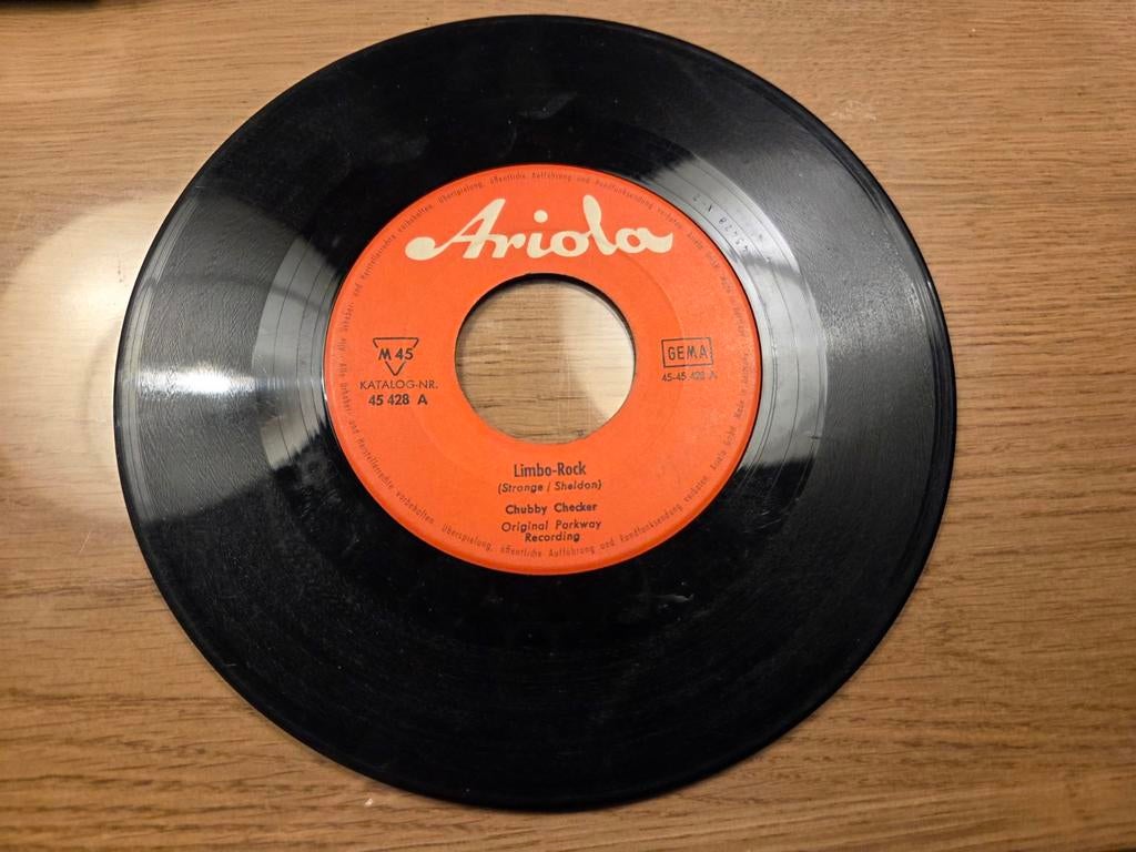 Single Chubby Checker, Popeye en Limbo-rock, Ophalen of Verzenden, Gebruikt