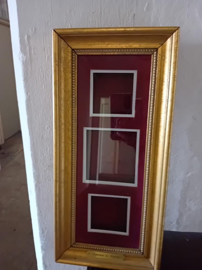 Houten fluwelen kunstkast 'Orquídeas de Panamá', Minder dan 50 cm, Gebruikt, Ophalen of Verzenden, 75 cm of meer