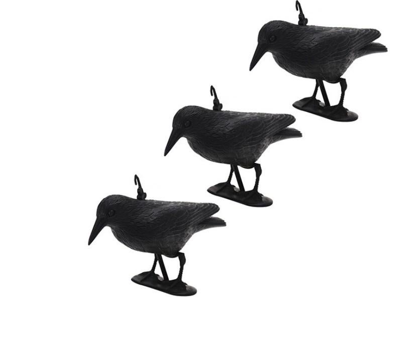 Vogelverjager / kunststof kraai raaf zwart nieuw, Ophalen, Nieuw