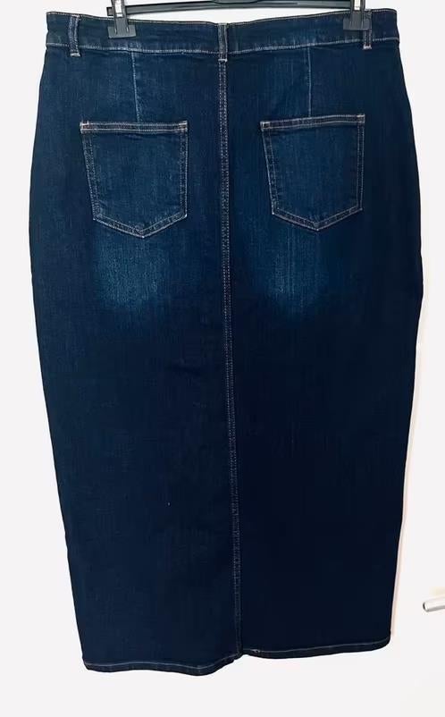Laura Di Sarpi lange spijker rok maat 44[dmv], Kleding | Dames, Blauw, Maat 42/44 (L), Nieuw, Ophalen of Verzenden