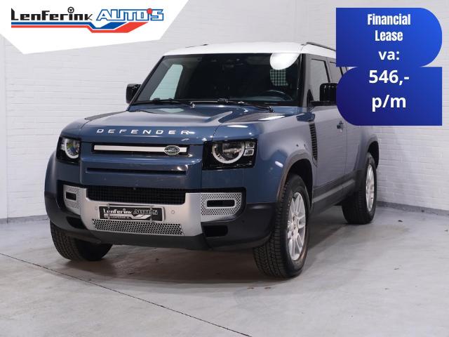 Landrover Defender 3.0 D250 110 Grijs Kenteken 3-Zits Leder, Blauw, Leder, Bedrijf, Diesel
