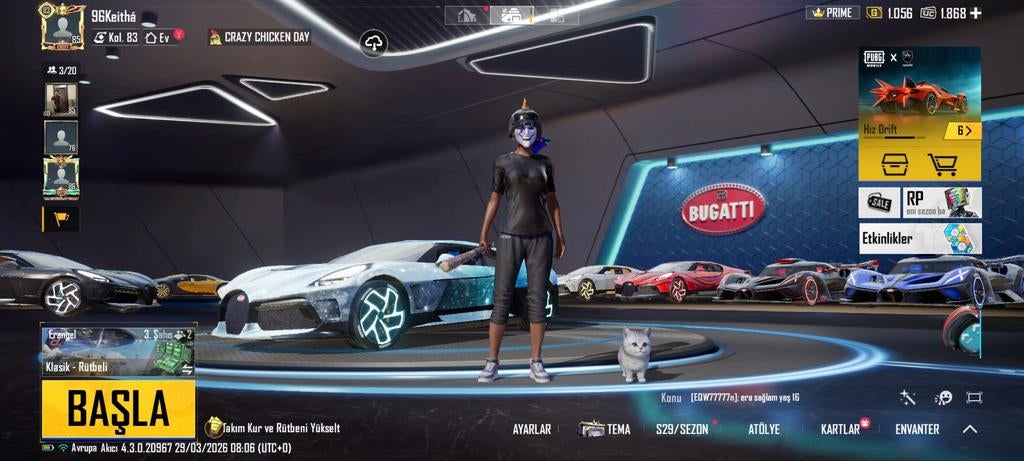 PUBG account met skins en auto's, 1 speler, Ophalen of Verzenden, Zo goed als nieuw