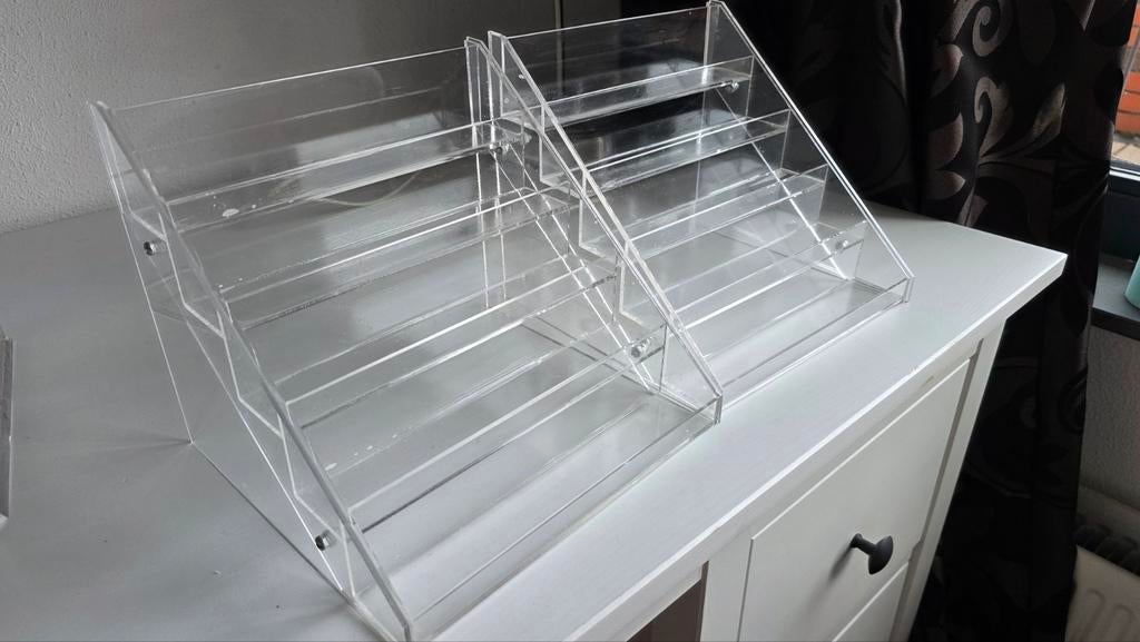 Acryl Nagellak Houder - Trap Systeem Opbergruimte, Gebruikt, Overige kleuren, Ophalen of Verzenden, Handen en Nagels