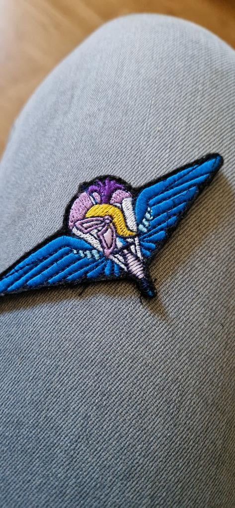 Belgische para genie badge., Verzamelen, Ophalen of Verzenden, Landmacht, Overige gebieden, Embleem of Badge