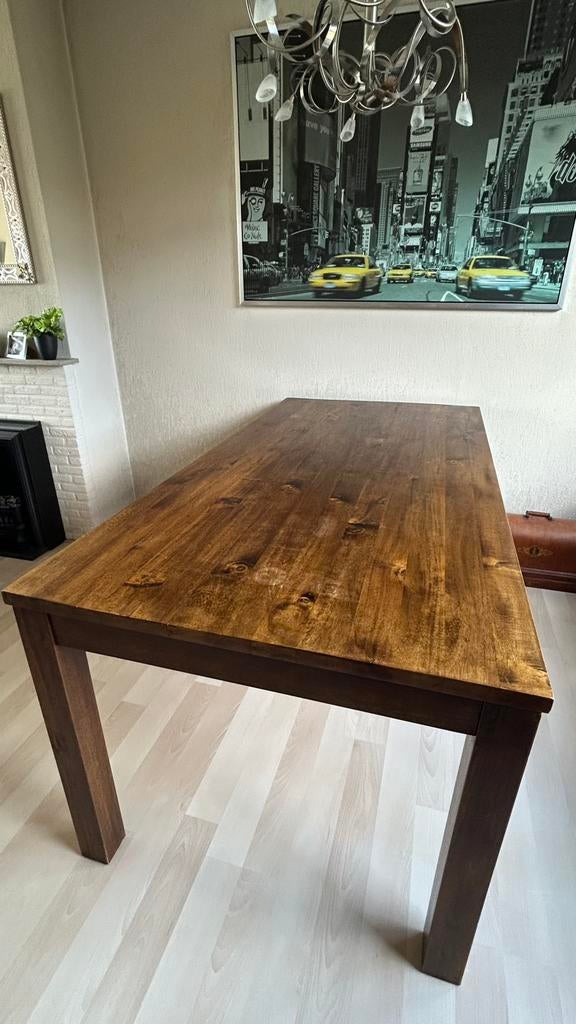 Koloniale tafelset (eettafel, salontafel en side-table) igst, Huis en Inrichting, Tafels | Eettafels, Ophalen, Gebruikt, Teakhout