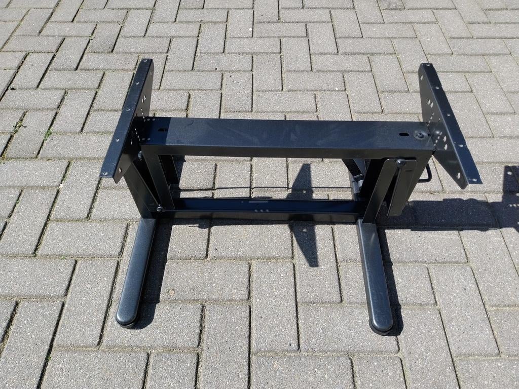 Verstelbaar tafelonderstel voor caravan of camper, Caravans en Kamperen, Caravan accessoires, Ophalen, Zo goed als nieuw