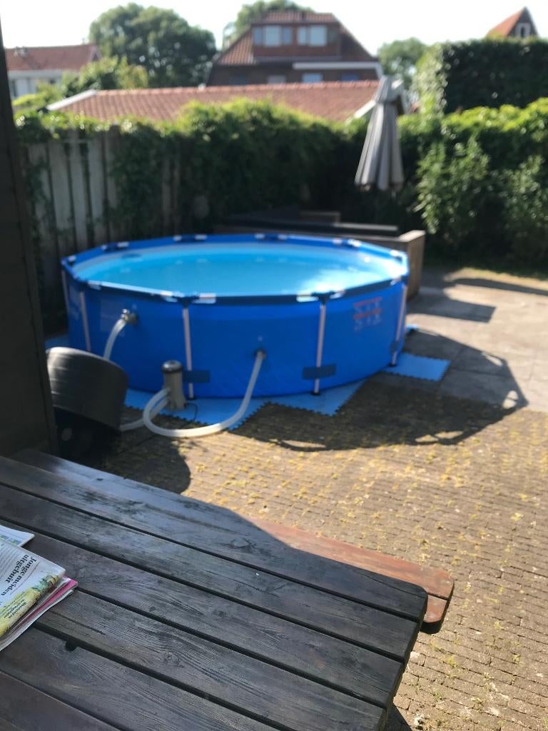 Bestway zwembad 3,05 mtr rond., Tuin en Terras, Zwembaden, Ophalen, Gebruikt, 80 tot 120 cm, Rond