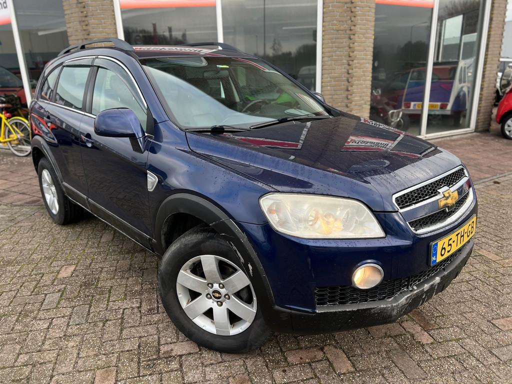Chevrolet Captiva 2.4 Intro Edition - LPG g3 - Leer - Cruise, Auto's, Chevrolet, Voorwielaandrijving, 136 pk, Gebruikt, Zwart
