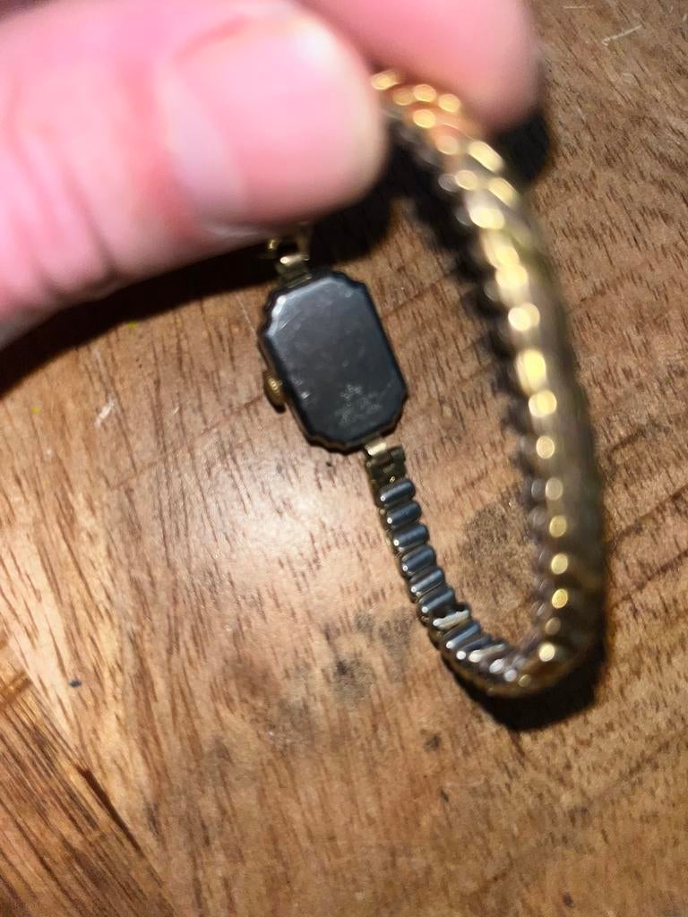 Gouden dameshorloge, Overige merken, Gebruikt, Polshorloge, Ophalen of Verzenden