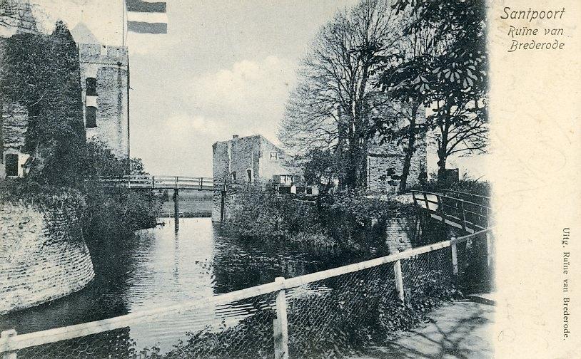 SANTPOORT – Ruïne van Brederode 1910 (VK634), Verzenden, Voor 1920, Gelopen, Noord-Holland
