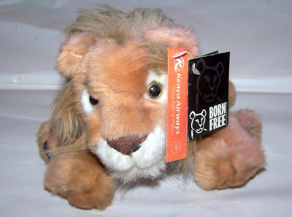 Kenya Airways Born Free knuffel Leeuw. Nieuw met labels., Ophalen of Verzenden, Nieuw