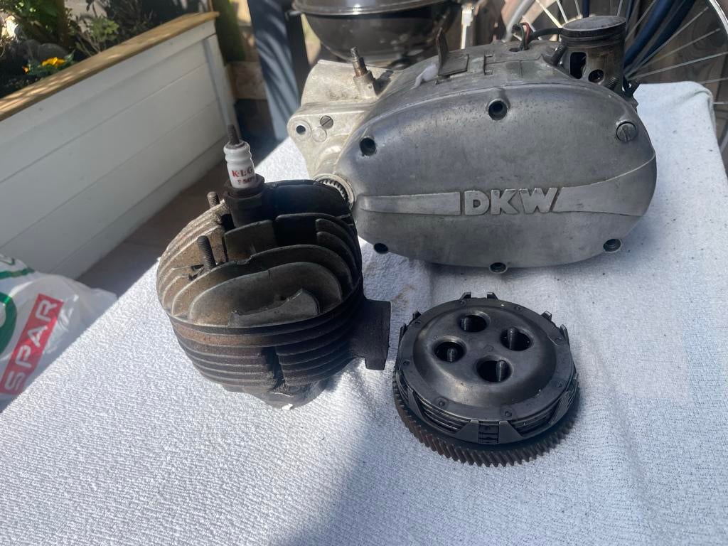 DKW Motoronderdelen - Blok, Cilinder, Koppeling, Ophalen, Gebruikt, Blok