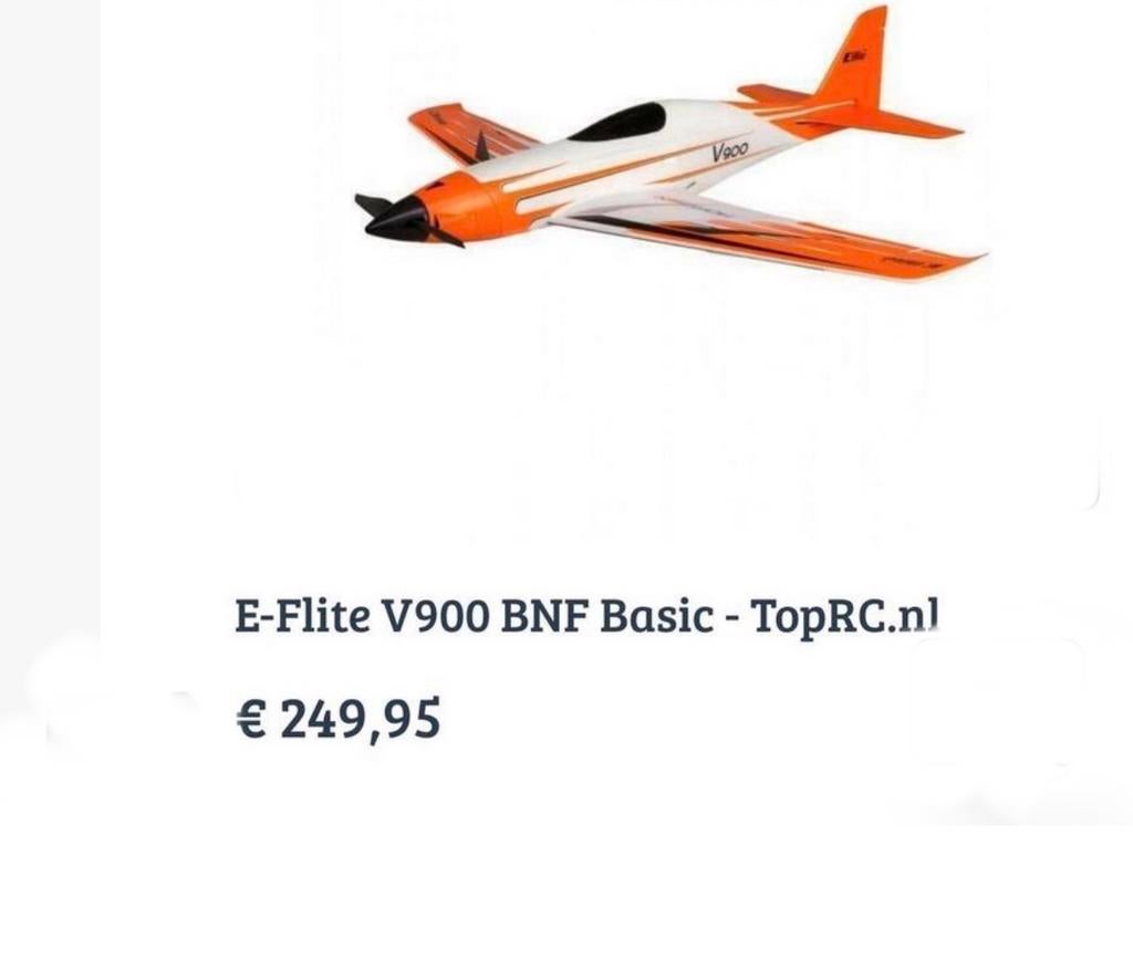 E-flite V900 RC Vliegtuig - Nooit Gevlogen, Ophalen, Zo goed als nieuw, Elektro