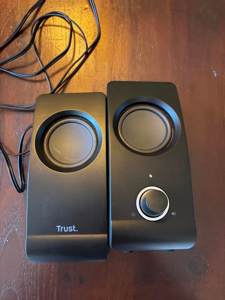 Trust pc speakers, Computers en Software, Pc speakers, Ophalen of Verzenden, Gebruikt, Audiokanaal 2