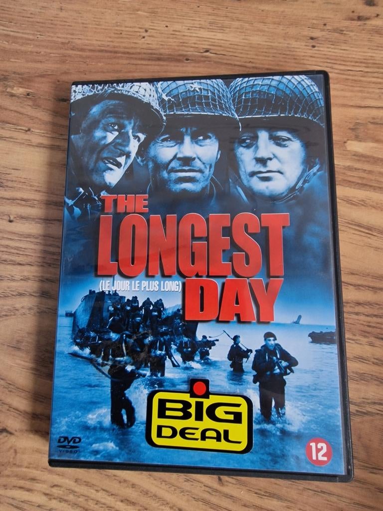 The Longest Day DVD - Oorlogsfilm WOII, Vanaf 12 jaar, Ophalen of Verzenden, Gebruikt