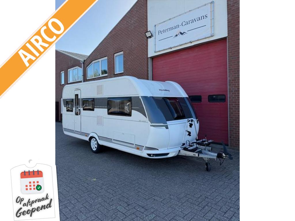 Hobby De Luxe 495 UL Incl Mover Airco Voortent, Rondzit, Hobby, Schokbreker, Bedrijf