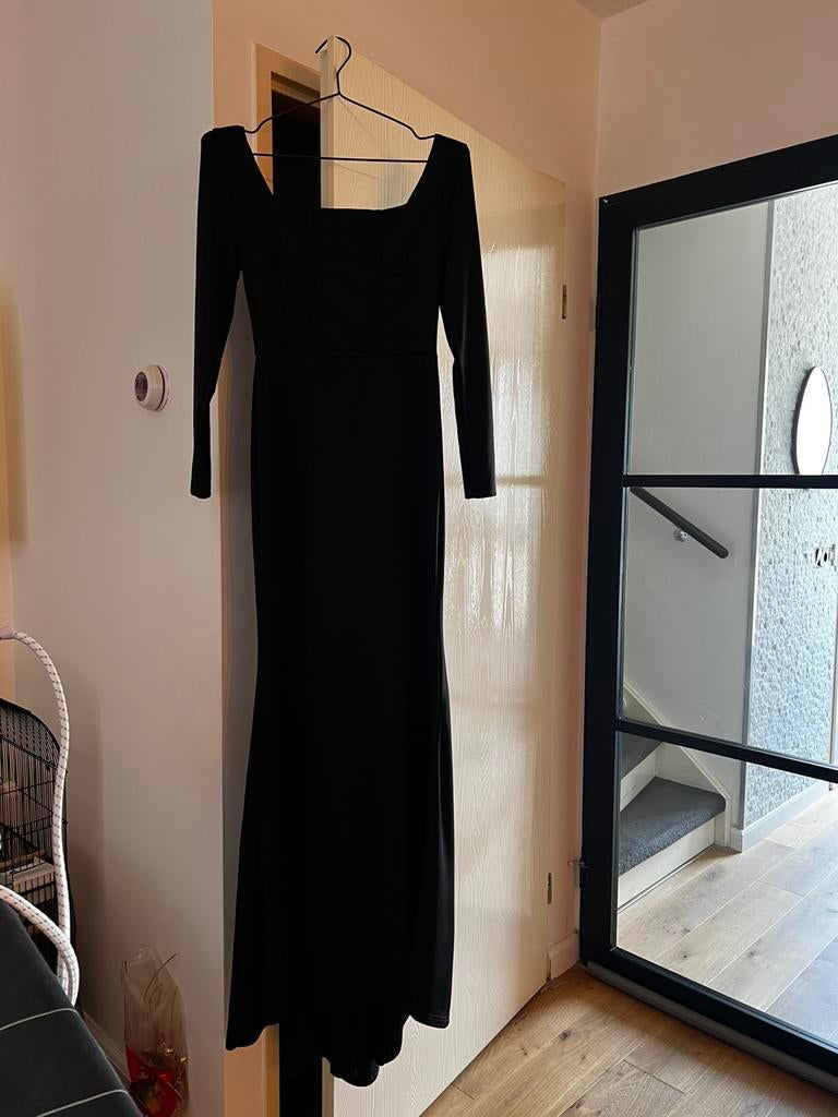 Leuke zwarte jurk maat M/38, Ophalen of Verzenden, Zo goed als nieuw, Maat 38/40 (M), Zwart