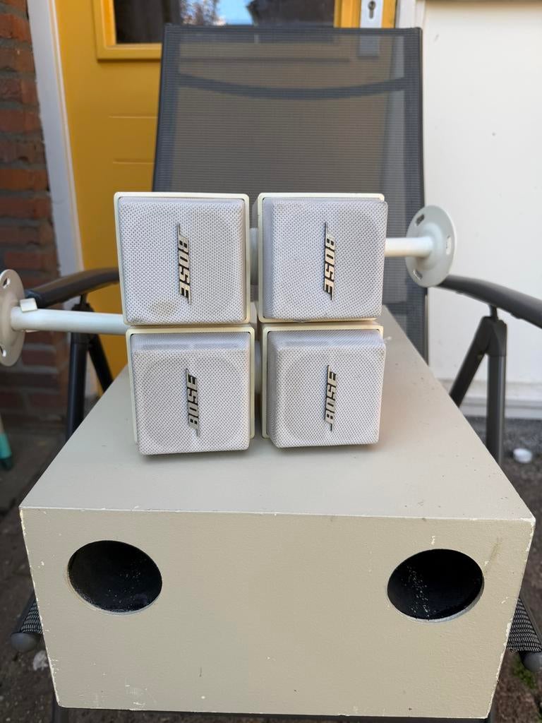 Bose Acoustimass 5 Series II met 4 dubbele kubus speakers, Gebruikt, Ophalen of Verzenden, Complete surroundset, Bose