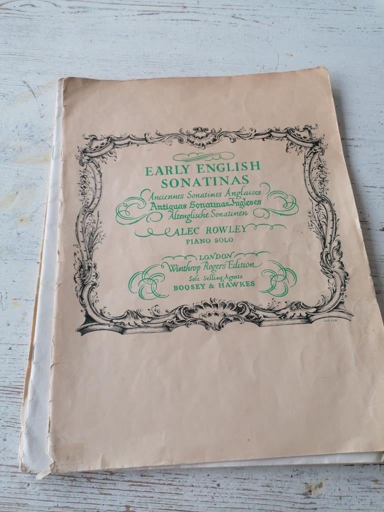 Early English Sonatinas - Alec Rowley (met aantekeningen), Gebruikt, Klassiek, Ophalen of Verzenden, Thema