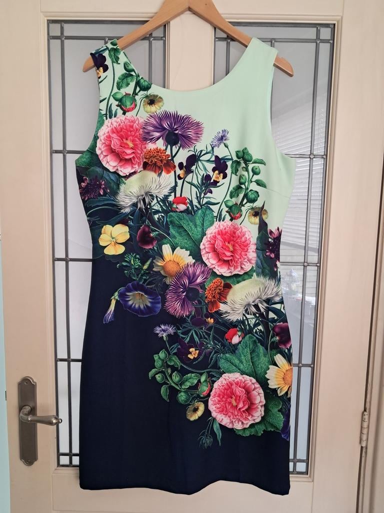 Smashed Lemon Jurk Cocktail Floral met kaartje, Maat 42/44 (L), Nieuw, Knielengte, Verzenden