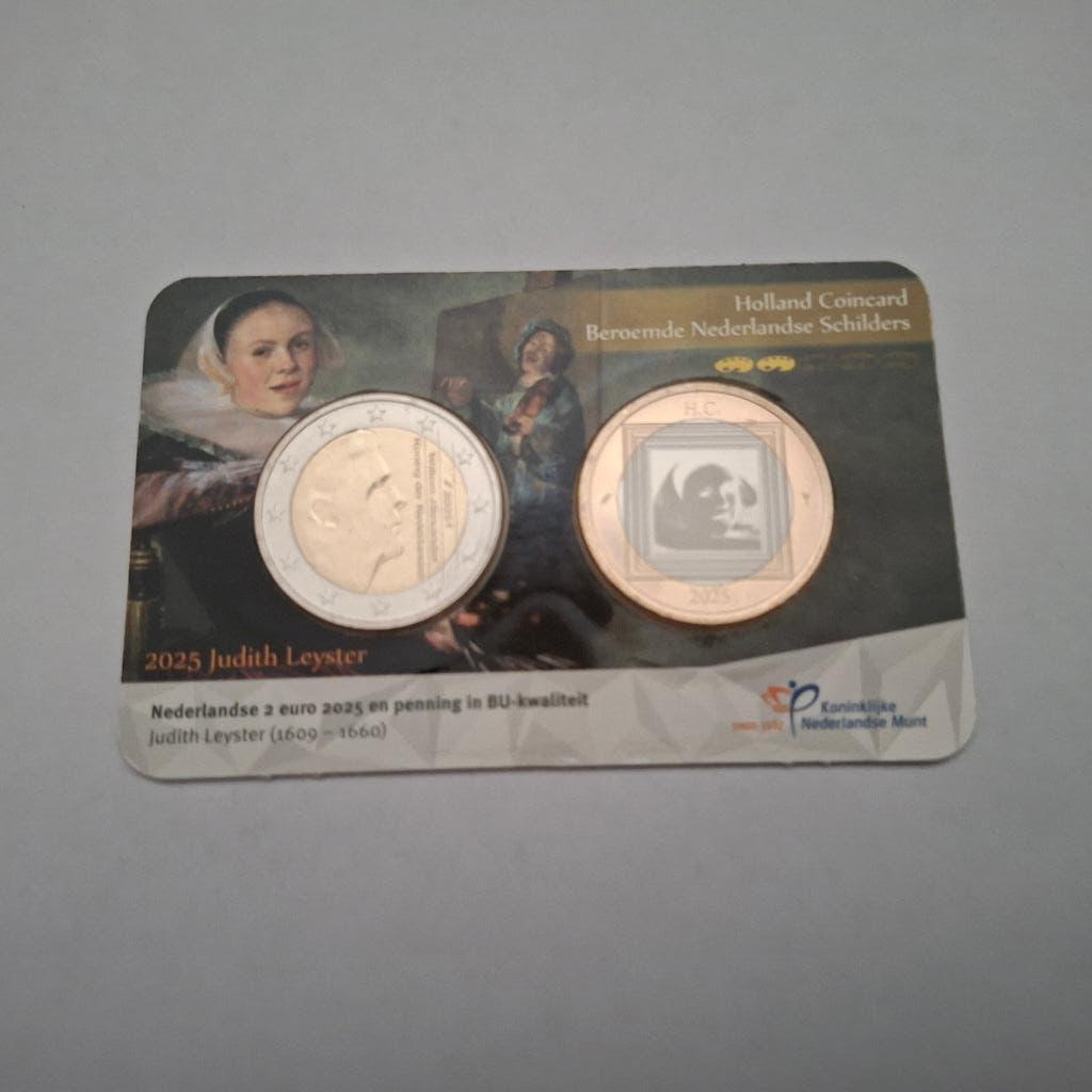 Holland Coincard Judith Leyster 2025, Verzenden, Koningin Beatrix, Euro's