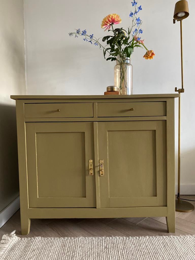 Leuk vintage antiek kastje, Ophalen, Zo goed als nieuw, 75 tot 100 cm, Minder dan 50 cm