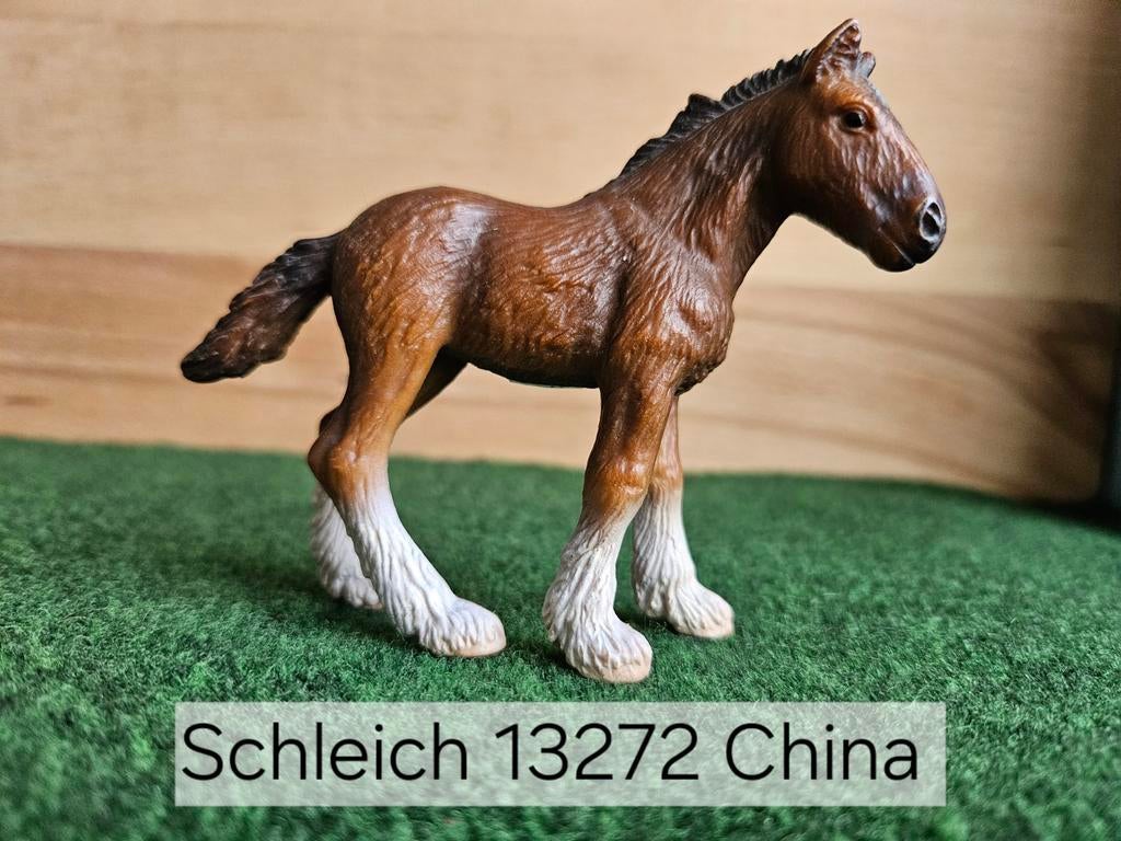 Schleich 13272 Shire veulen uit 2003, Ophalen of Verzenden, Zo goed als nieuw, Paard, Beeldje of Figuurtje