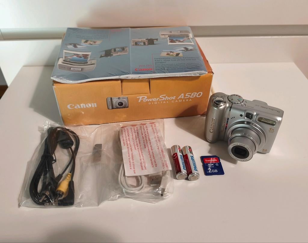 Canon PowerShot A580 digitale camera, Canon, Compact, 8 Megapixel, Ophalen of Verzenden