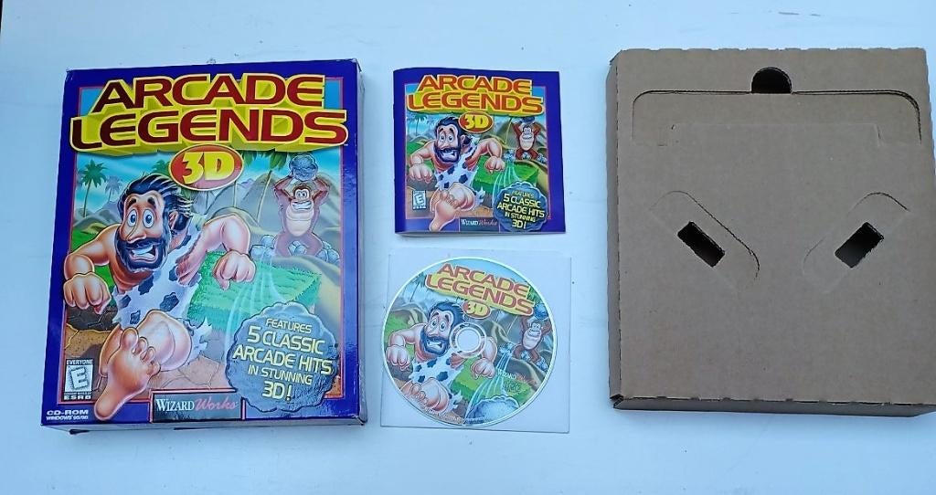 Arcade legends game in bigbox boekje in Engels, Avontuur en Actie, Gebruikt, 1 speler, Eén computer