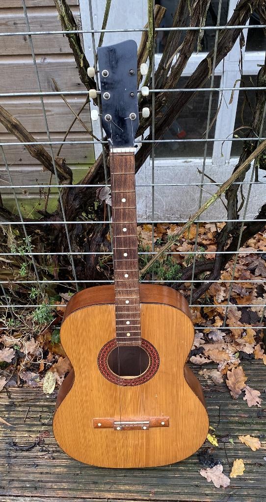 Leuke Egmont Gitaar - vintage retro dutch design midcentury, Ophalen of Verzenden, Gebruikt, Klassieke of Spaanse gitaar