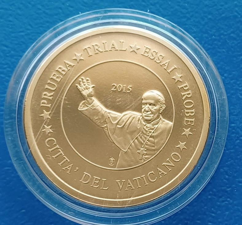 Vaticaan 50 Euro Cent Specimen - 2015, Verzenden, Vaticaanstad, 50 cent, Losse munt