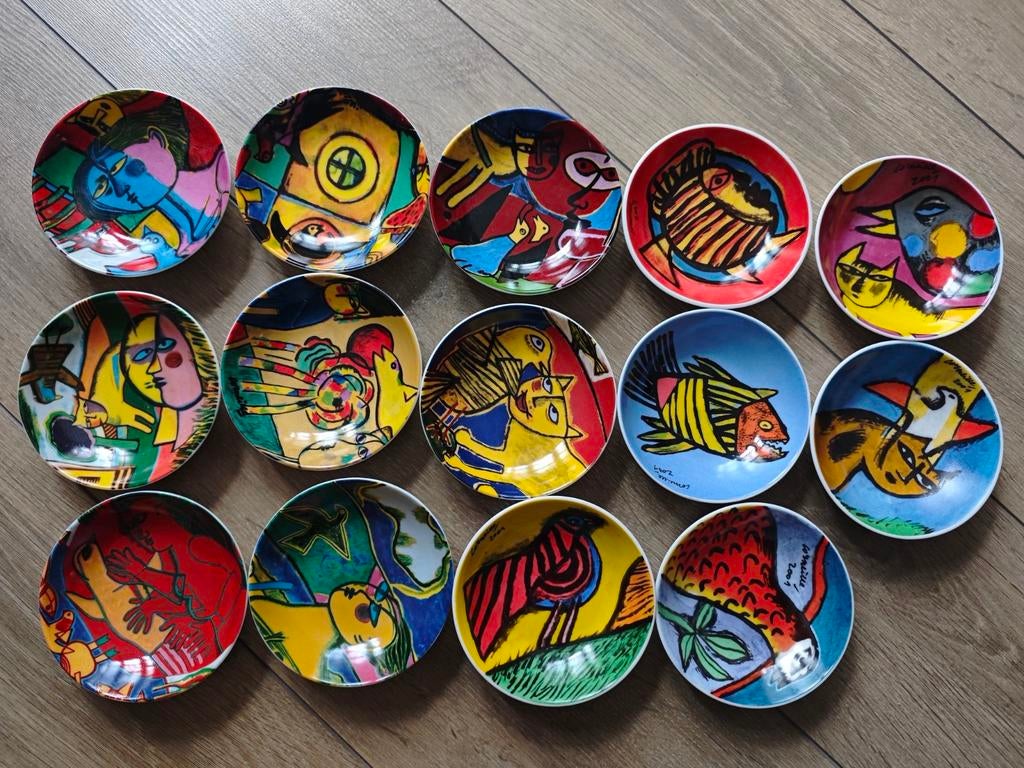 14 Corneille schaaltjes de hele serie compleet, Ophalen of Verzenden, Losse flippo's