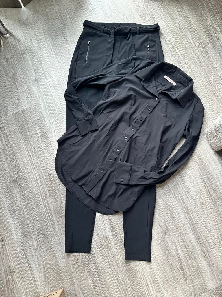 Studio Anneloes Poppy Blouse & Margot Broek - Maat S, Kleding | Dames, Ophalen of Verzenden, Zo goed als nieuw, Maat 36 (S), Zwart
