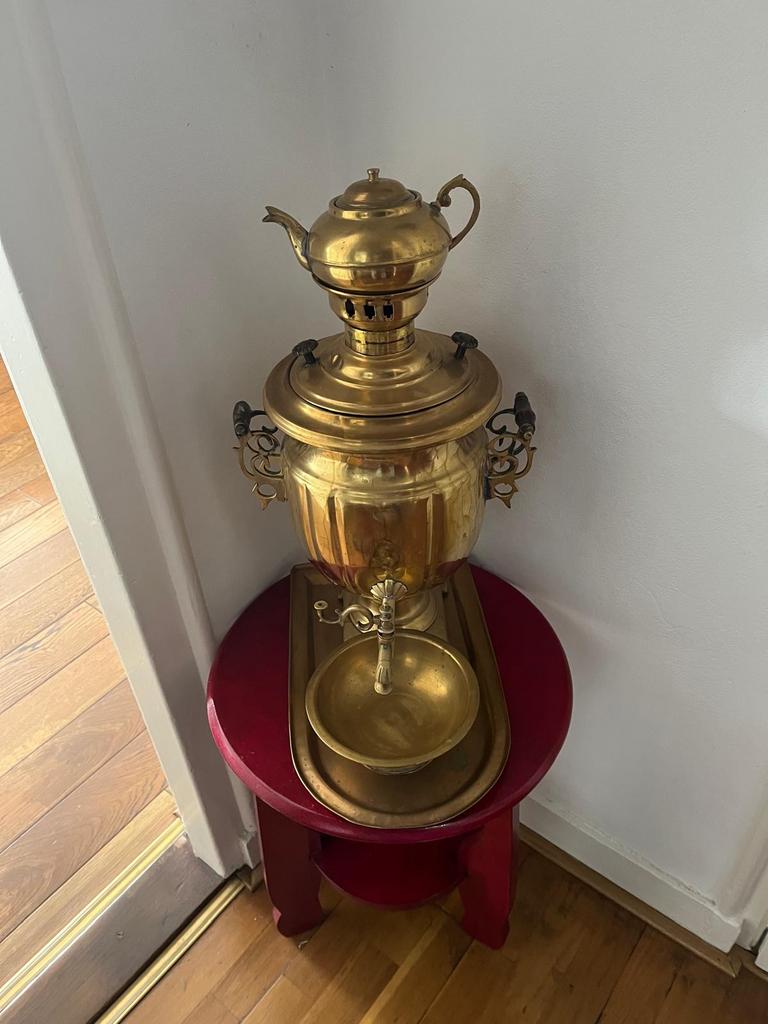 Antieke Russische Samovar - Koperen Waterketel, Antiek en Kunst, Ophalen of Verzenden, Koper